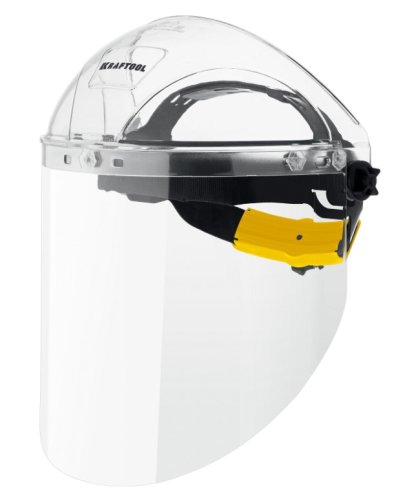 Защитный лицевой щиток Kraftool SPECTRA, 220х385мм, поликарбонат 2мм,храповик  картинка